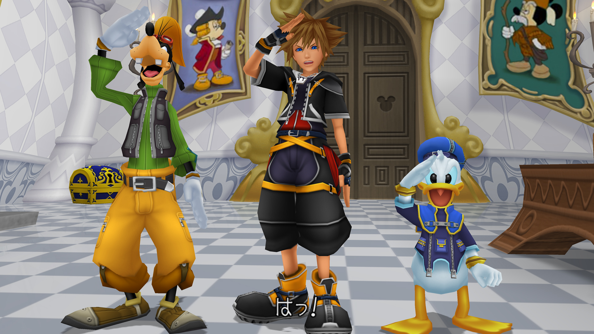Square Enix Tokyo Game Show 2014 Kingdom Hearts 2.5 Sora, Donald, and Goofy