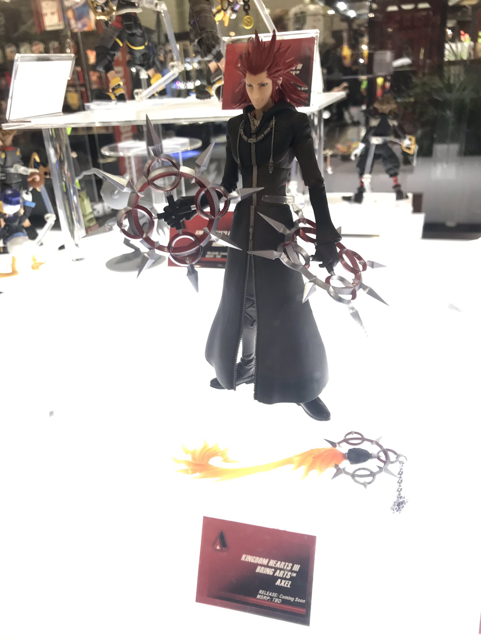 With Box SQUARE ENIX Bring Arts Kingdom Hearts 3 Axel Action Figure Model Toy 