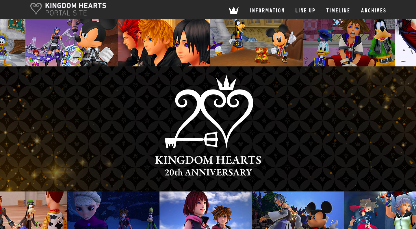 KINGDOM HEARTS 20th Anniversary site launches - News - Kingdom Hearts Insider