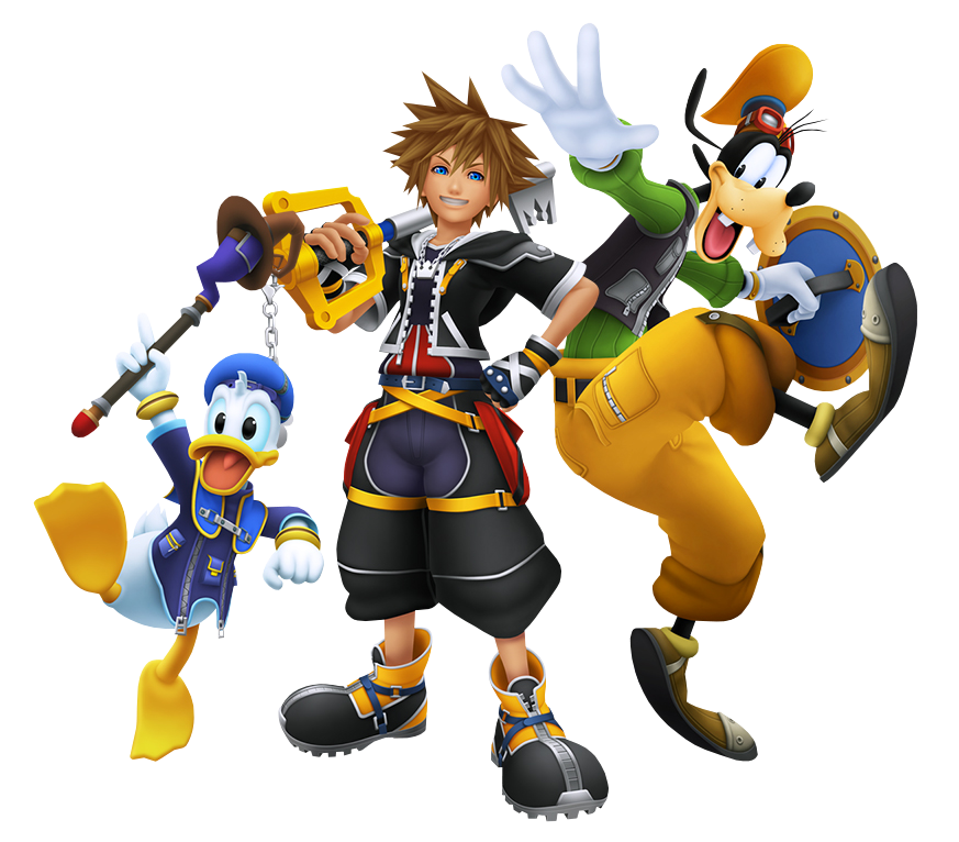 Kingdom hearts 2. Гуфи Kingdom Hearts 2. Kingdom Hearts Sora and Donald and Goofy. Дональд Kingdom Hearts.