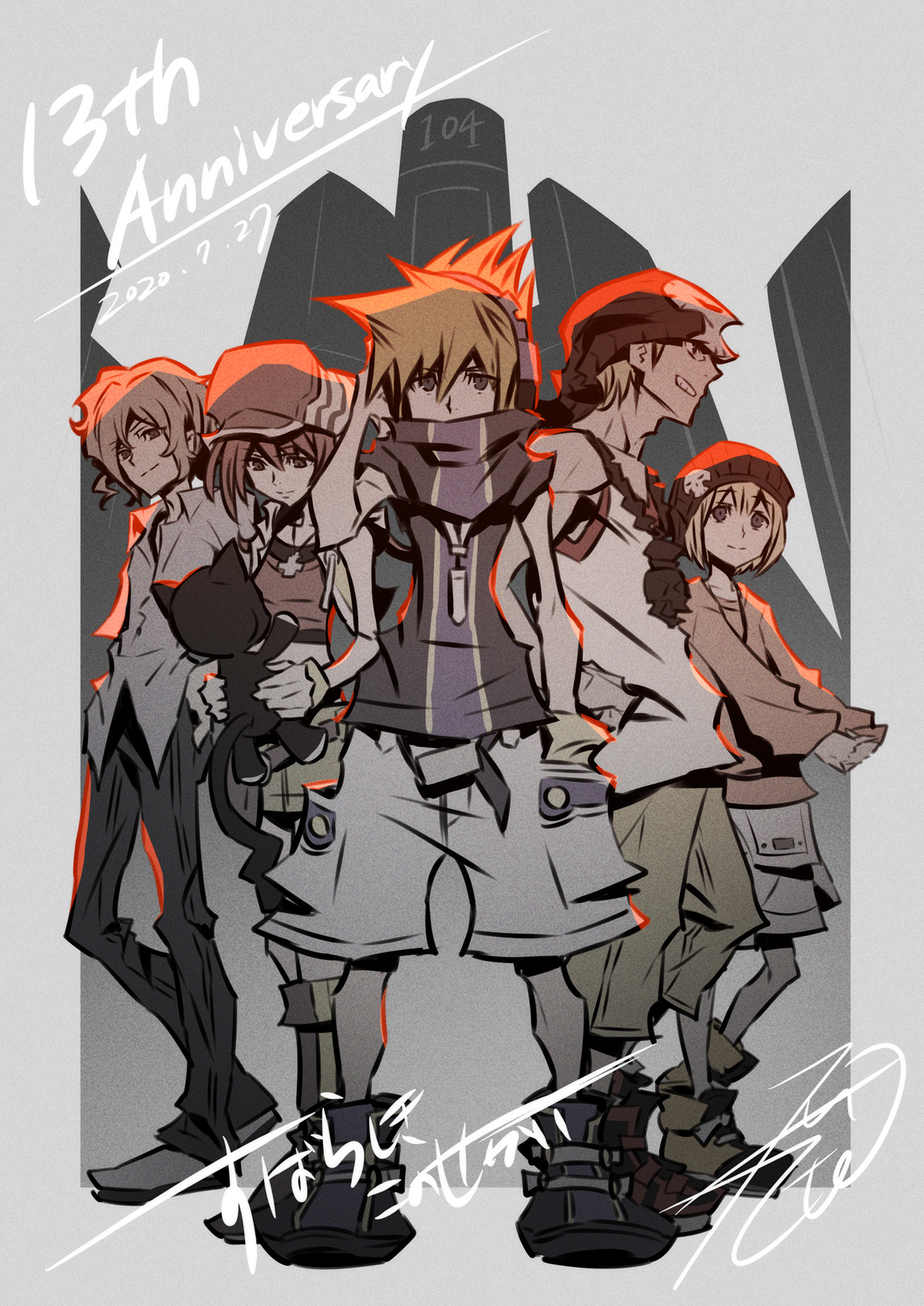 The World Ends With You & NEO: The World Ends With You Reveal 16th + 2nd  Anniversary Illustration - Noisy Pixel